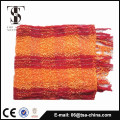 Fluorescence colors Ladder yarn knited scarf with lurex